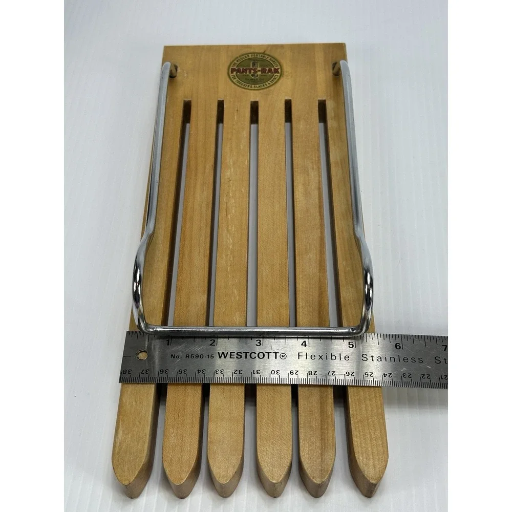 Vintage Glines Co Wood PANTS-RAK Portable Hanger for‎ Trousers Pants And Skirts